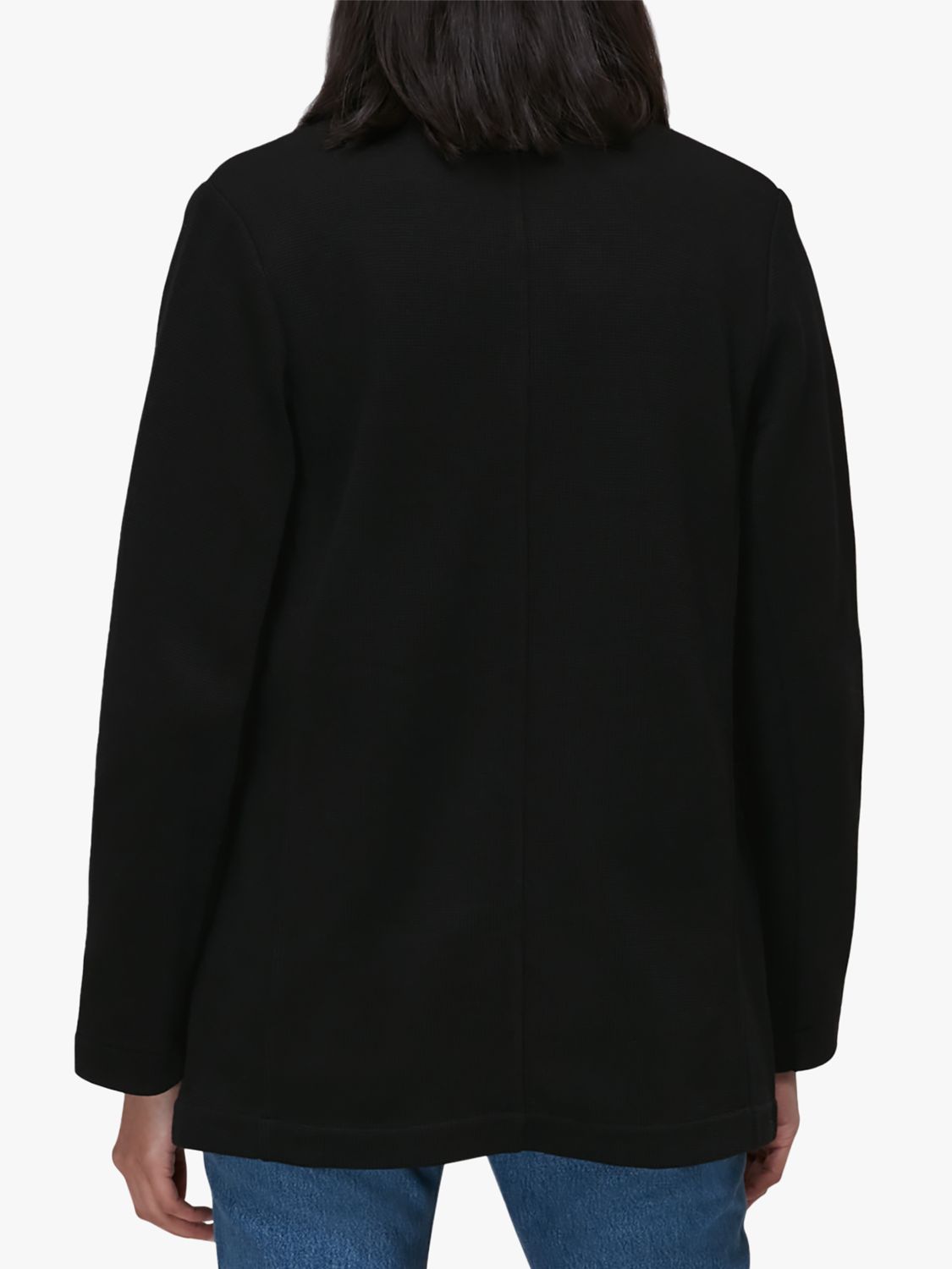 Whistles Jersey Boyfriend Blazer, Black at John Lewis & Partners