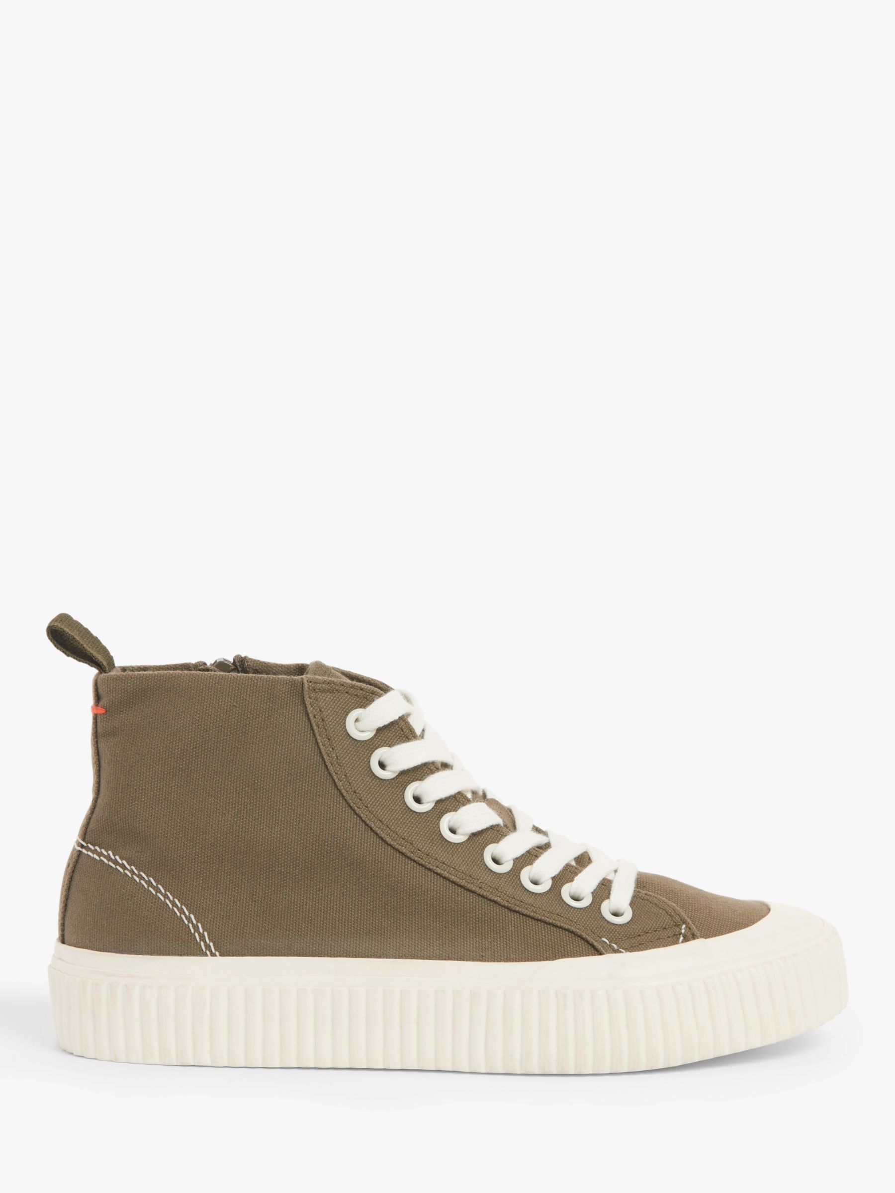 Kin Emily Canvas Hi-Top Trainers, Green