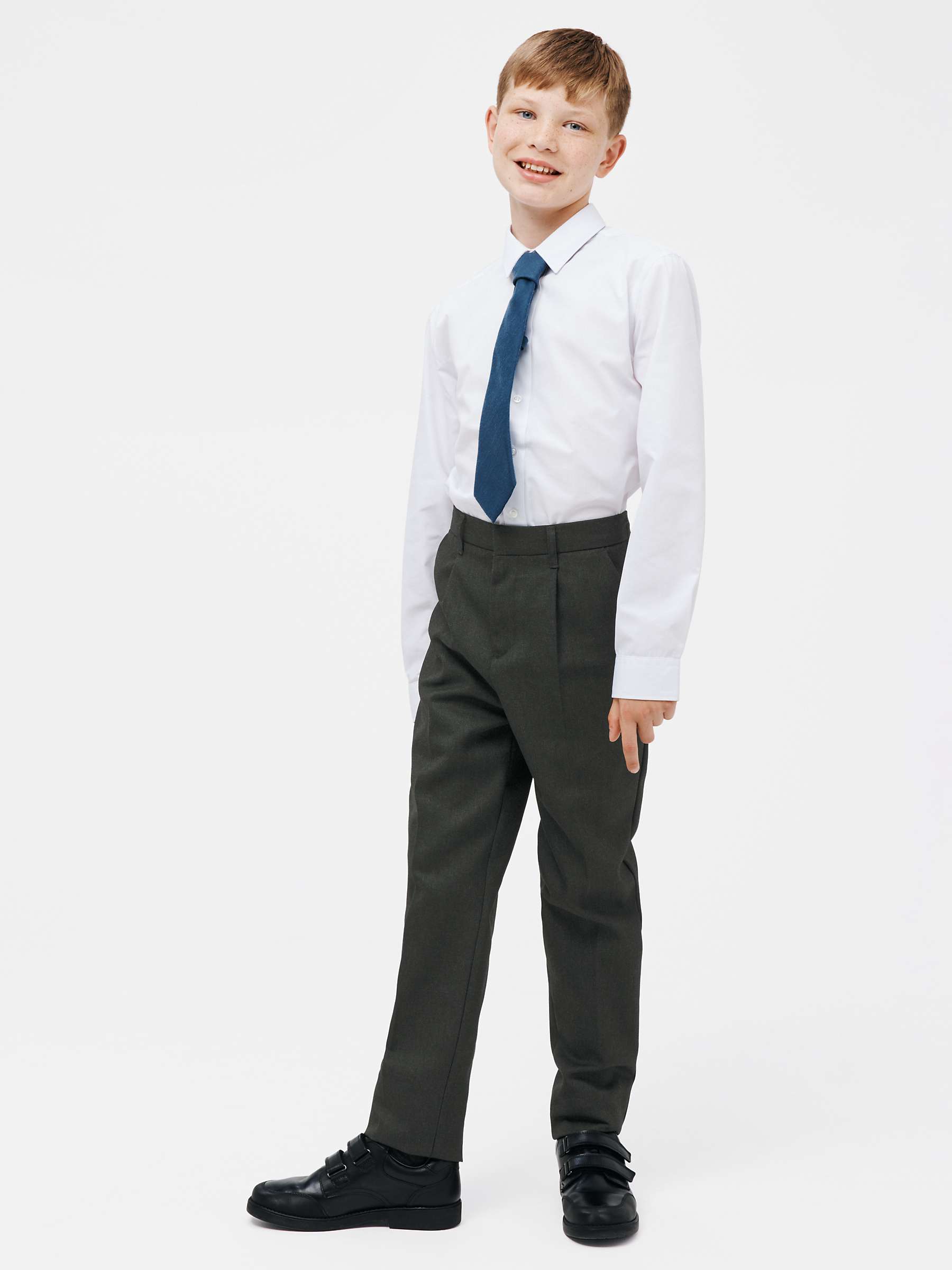 RRP £20 John Lewis Charcoal Boys 6th Form School Trousers Brand New Many Sizes 