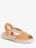 John Lewis Kalley Leather Espadrille Sandals, Natural Sand