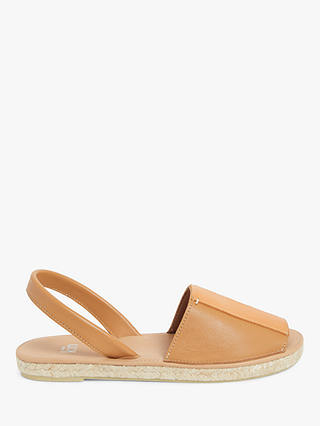 Kin Leticia Flat Colour Block Sandals, Tan