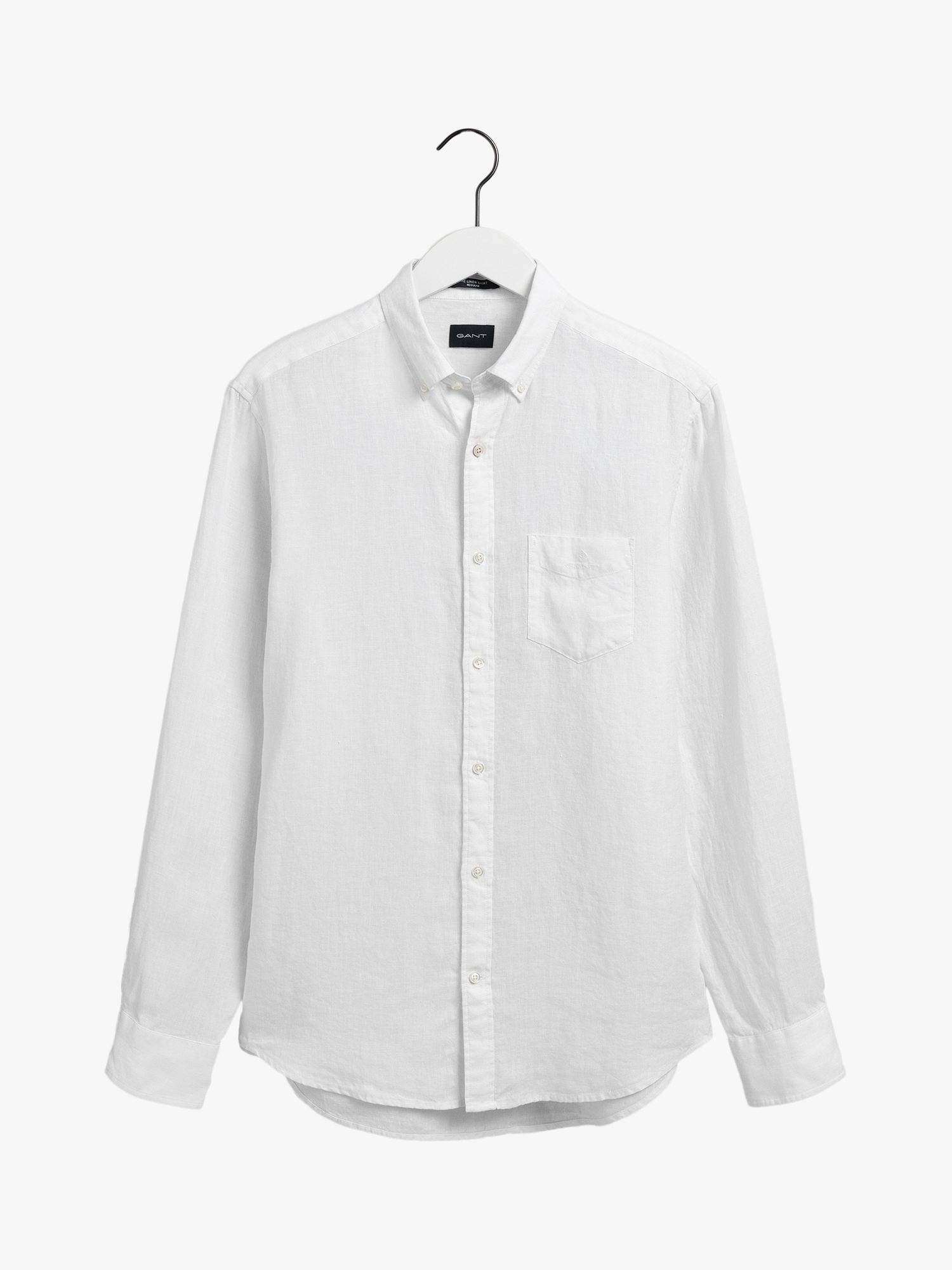 GANT Regular Fit Linen Shirt, White