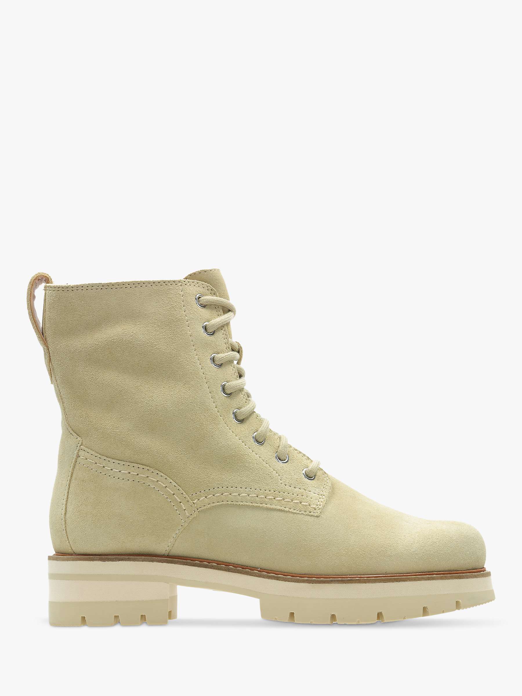 Clarks Orianna Suede Hiker Boots, Taupe at John Lewis & Partners