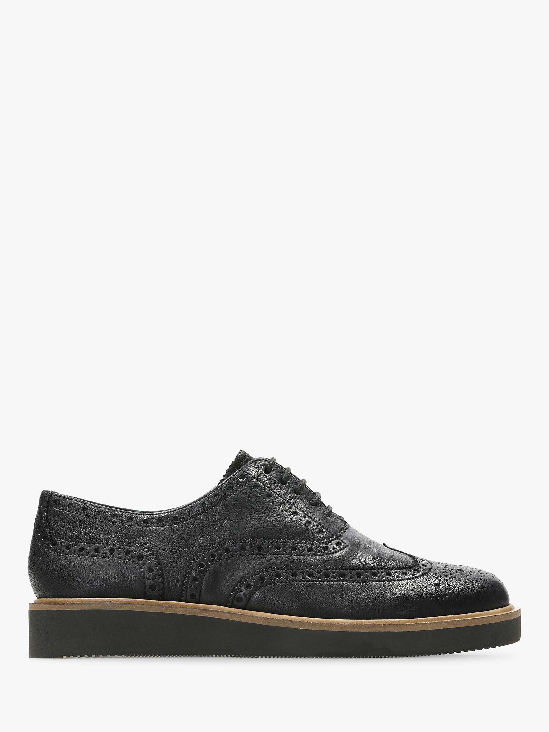 Buy Clarks Baille Leather Brogues, Black Online at johnlewis.com