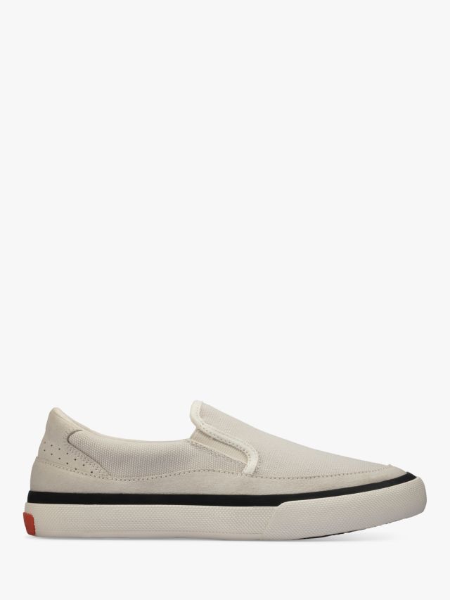 Clarks store white plimsolls