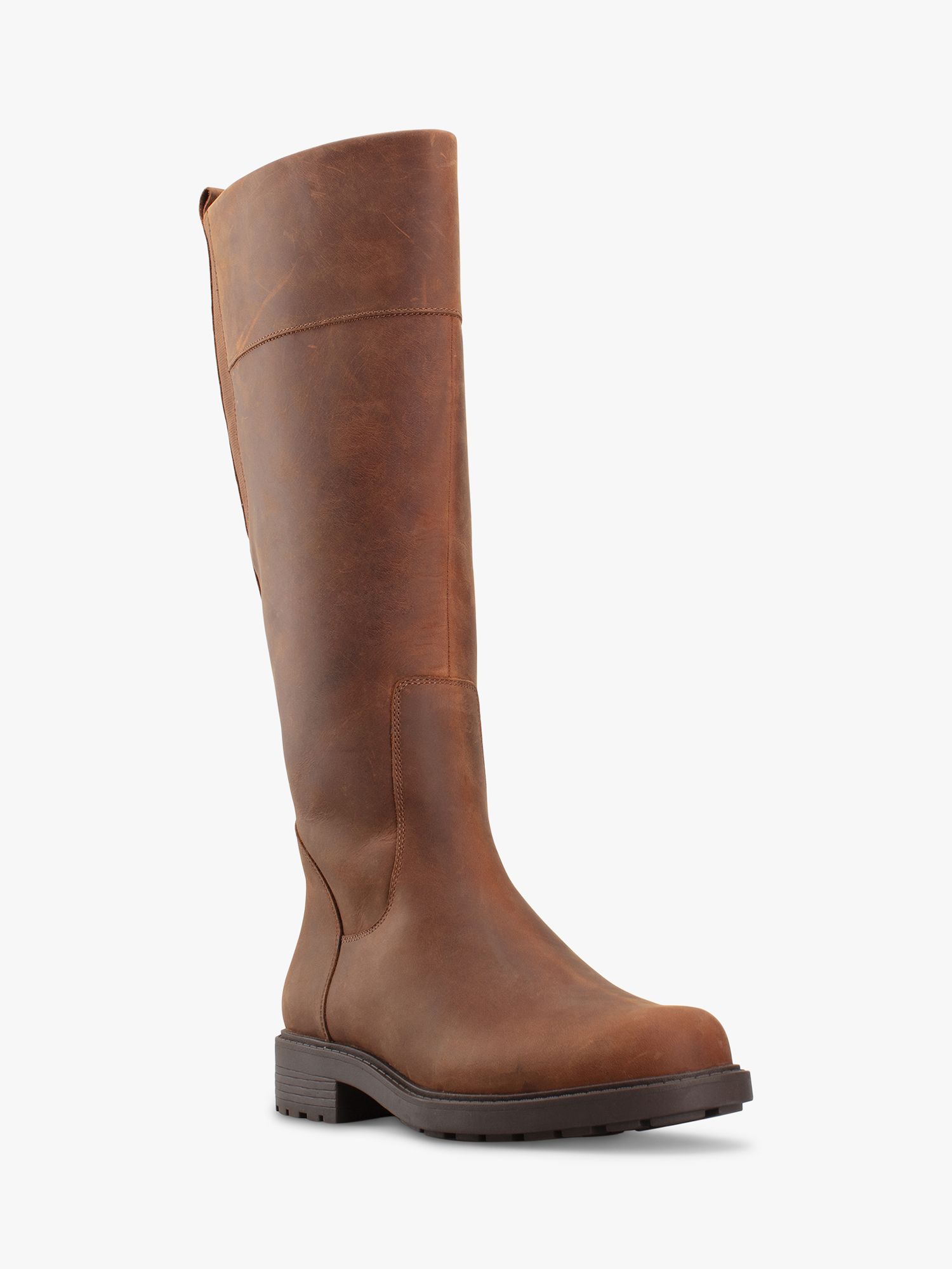 Clarks Orinoco 2 Leather Warm Lined Calf Boots, Tan at John Lewis ...