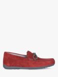 Geox Tivoli Suede Loafers, Red