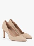 L.K.Bennett Floret Suede Pointed Toe Court Shoes, Trench