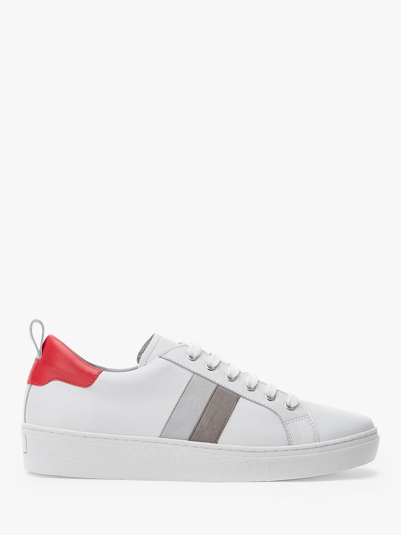 Mint Velvet Allie Leather Trainers, White at John Lewis & Partners