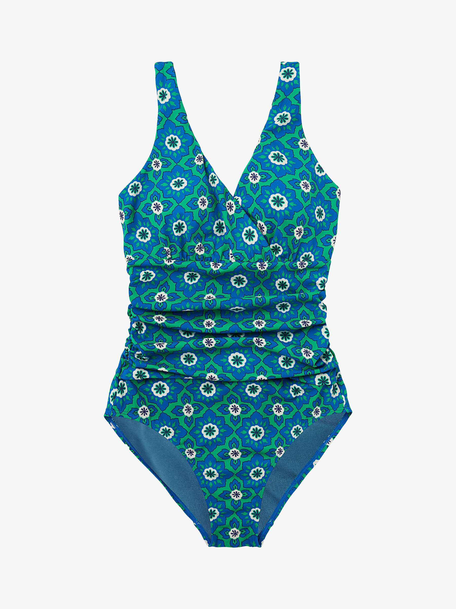 Buy Boden Talamanca Mosaic Print Swimsuit, Sapling Online at johnlewis.com