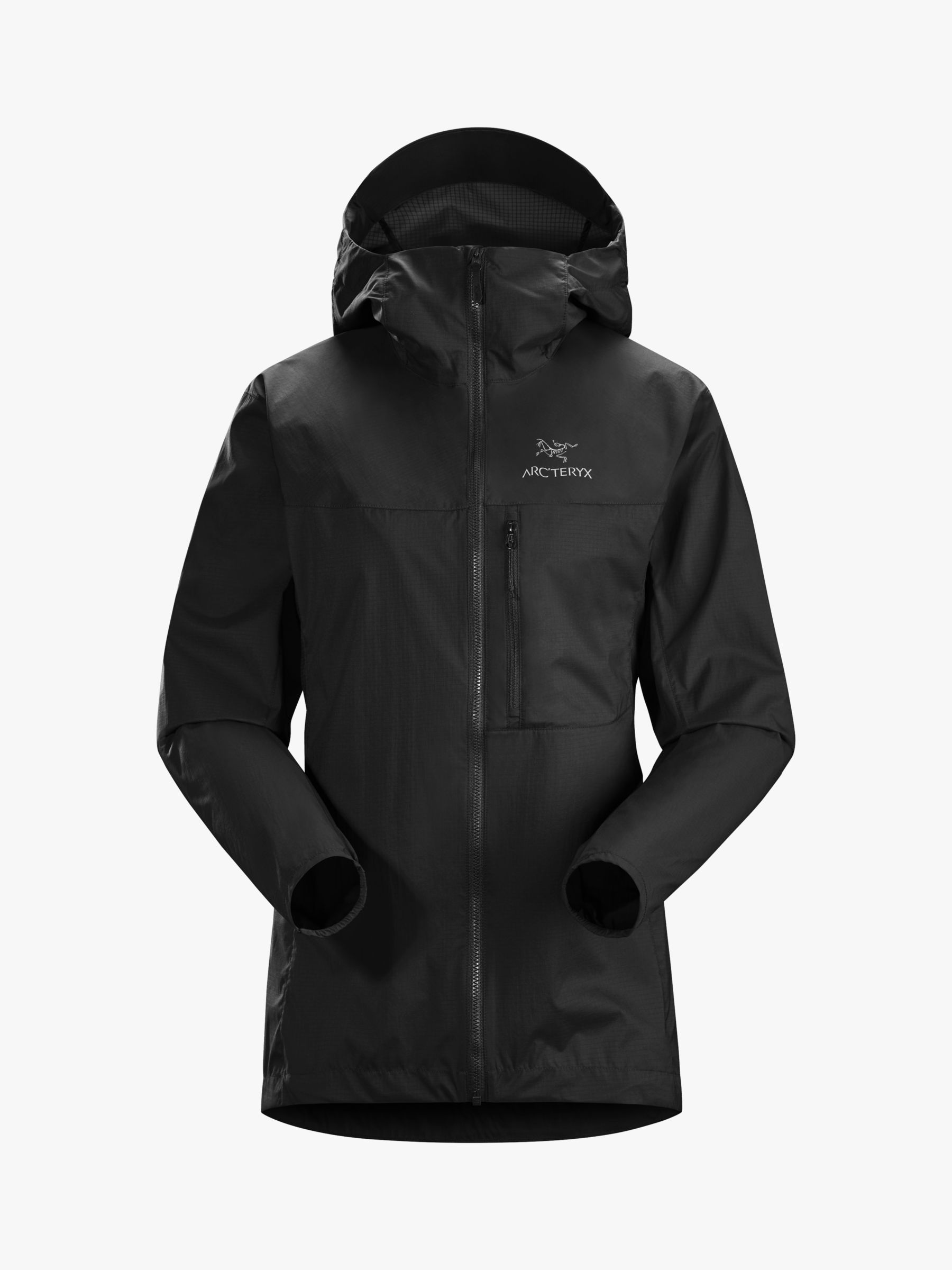 Arc'teryx Squamish Women's Hooded Jacket, Black at John Lewis & Partners