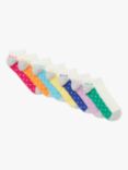 John Lewis Kids' Days of the Week Bright Trainer Liners, Multi