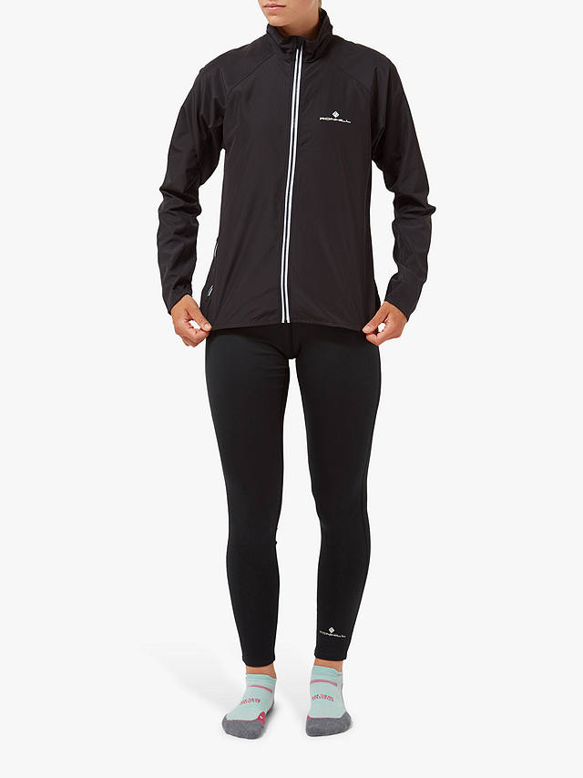 Ronhill Core Women's Water Resistant Running Jacket, All Black