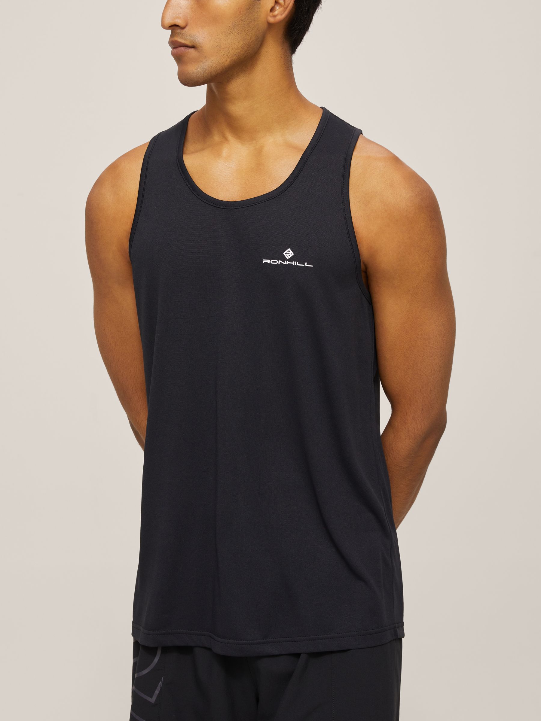 Ronhill Core Running Vest, All Black at John Lewis & Partners