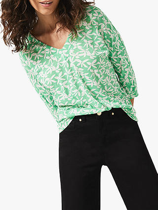 Phase Eight Rylee Daisy Top, Green/Multi