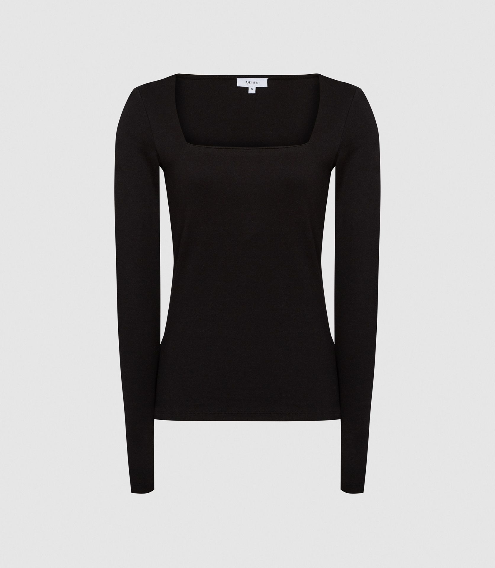 Reiss Beatrice Square Neck Jersey Top