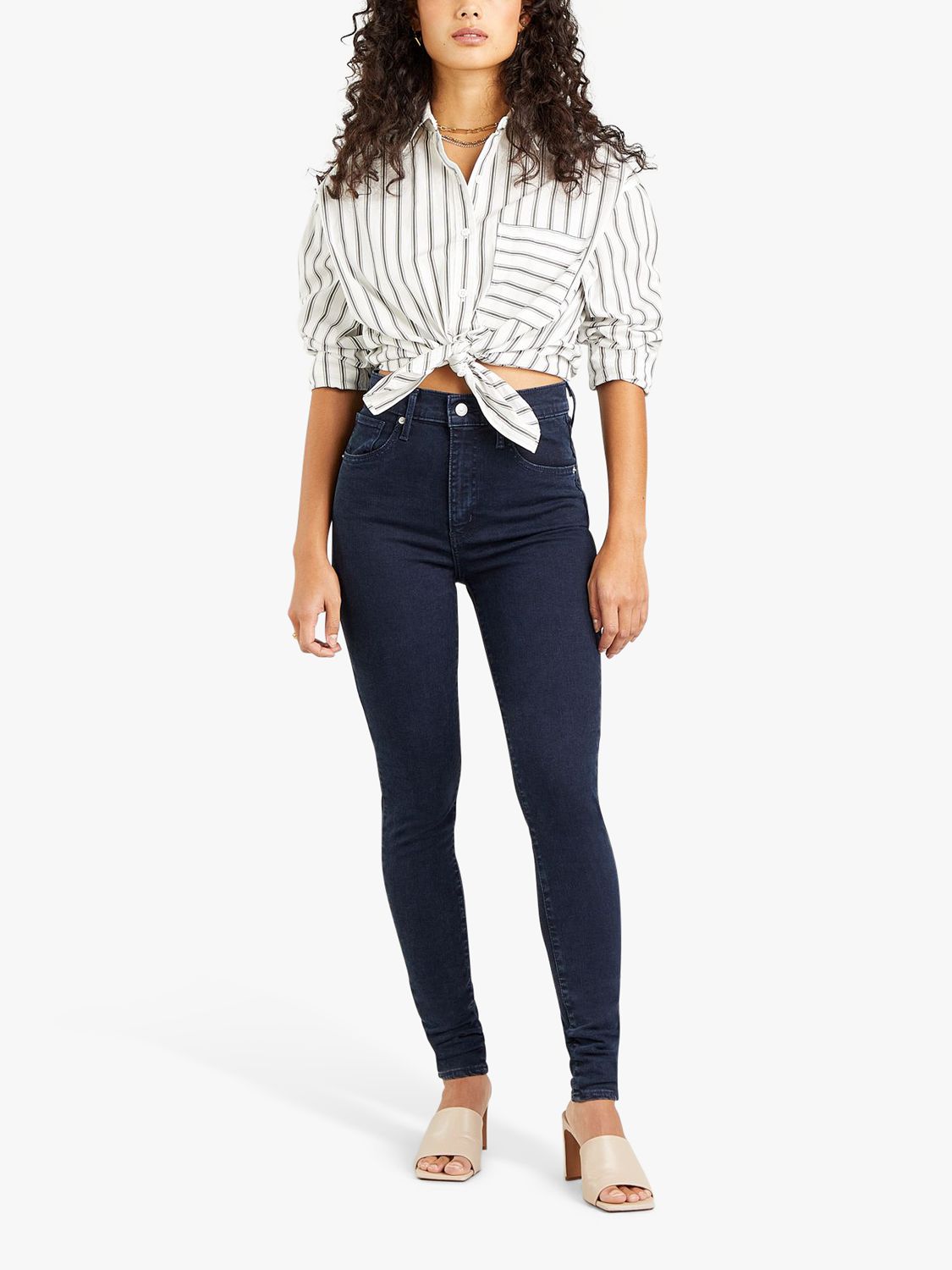 Levis Mile High Super Skinny Jeans Bruised Heart At John Lewis And Partners 0958