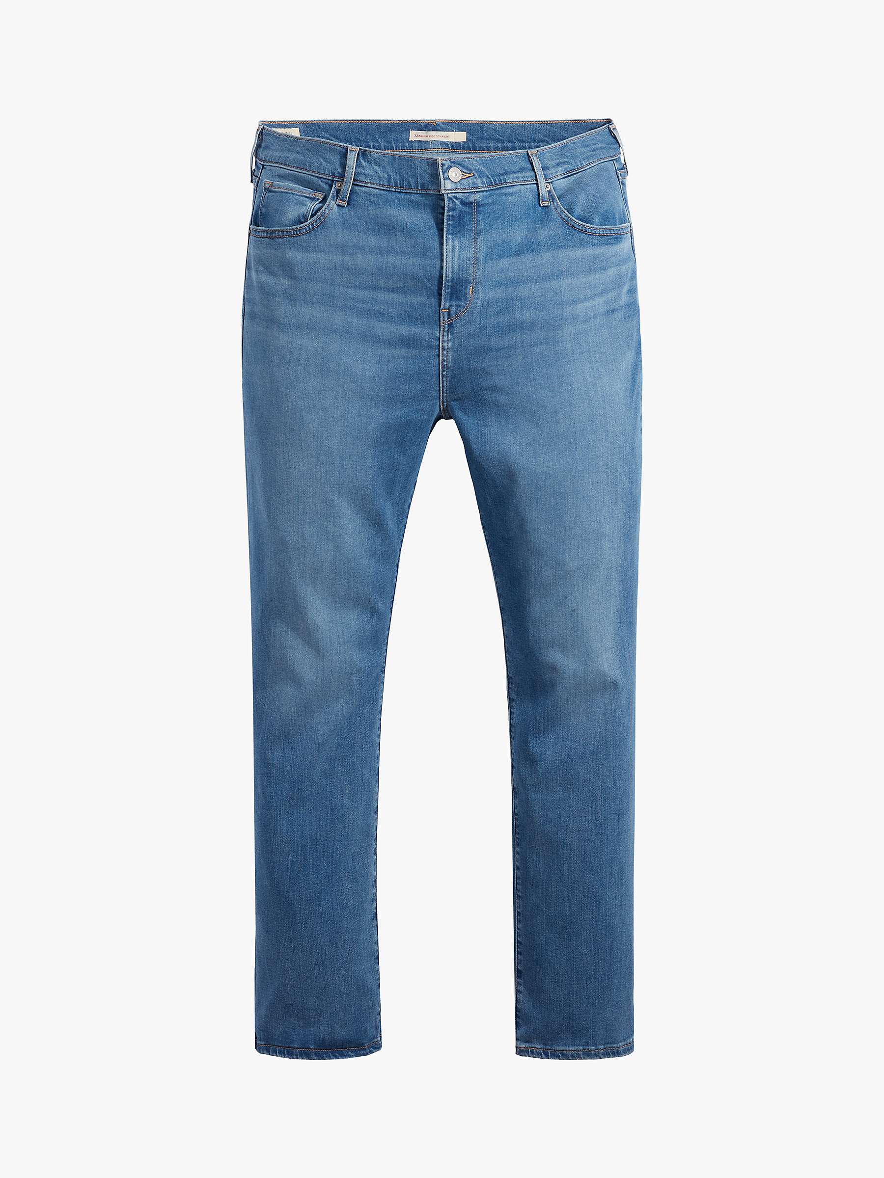 Buy Levi's Plus 724 High Rise Straight Jeans, Rio Frost Plus Online at johnlewis.com