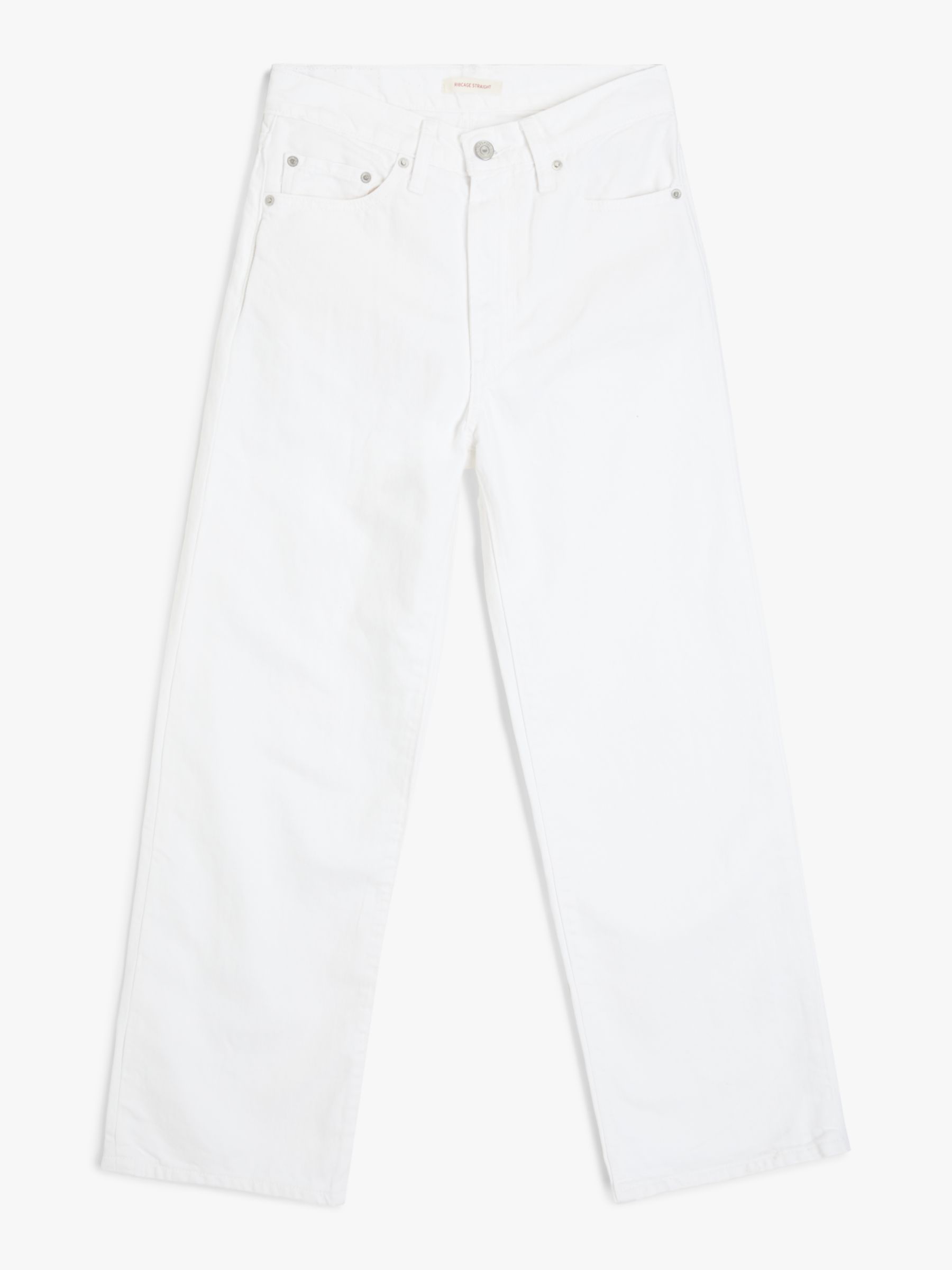 Levi's WellThread Ribcage Straight Ankle Jeans, White