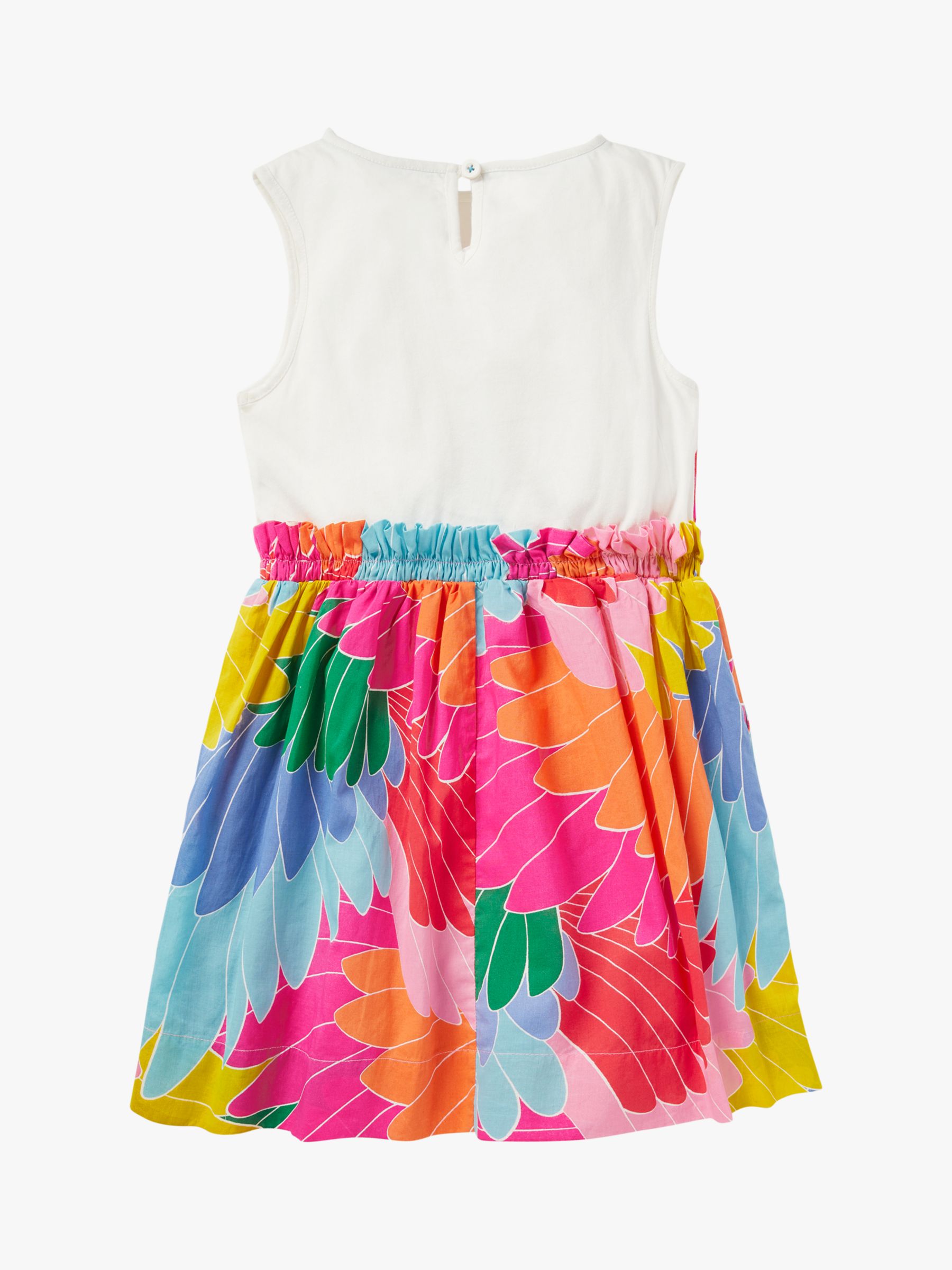 Mini Boden Girls' Fab Parrot Safari Appliqué Dress, Multi at John Lewis ...