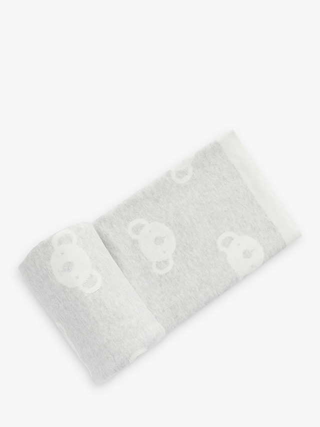Purebaby Organic Cotton Koala Blanket, Grey