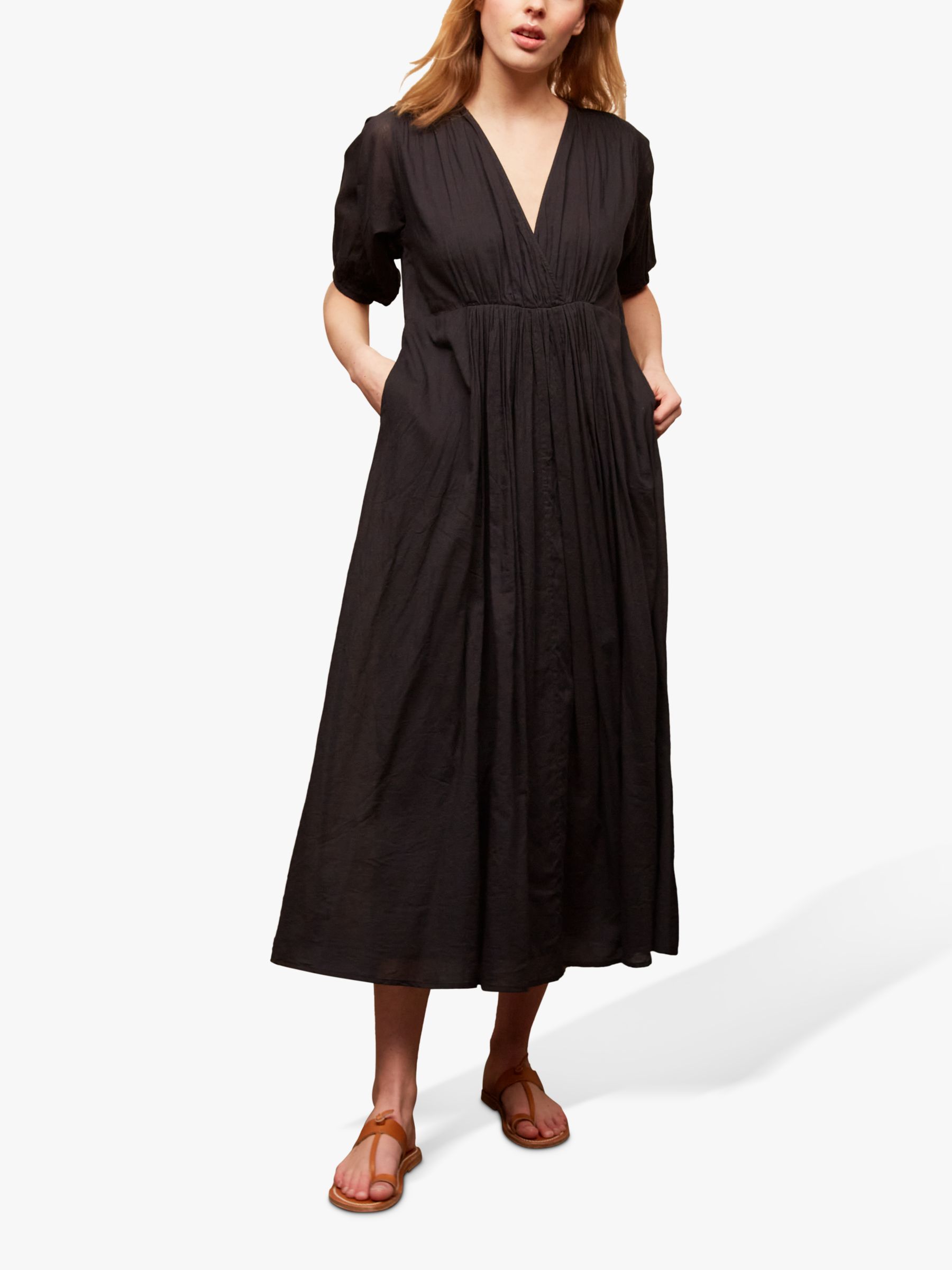 Gerard Darel Scarlett Midi Dress, Black at John Lewis & Partners