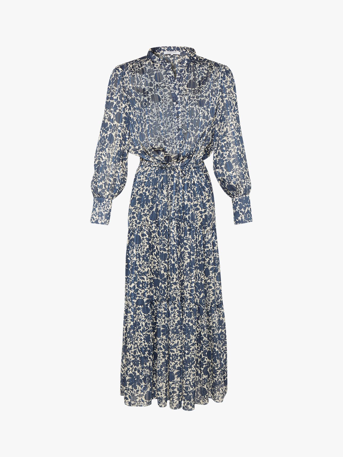 Gerard Darel Selda Floral Print Dress, Blue at John Lewis & Partners