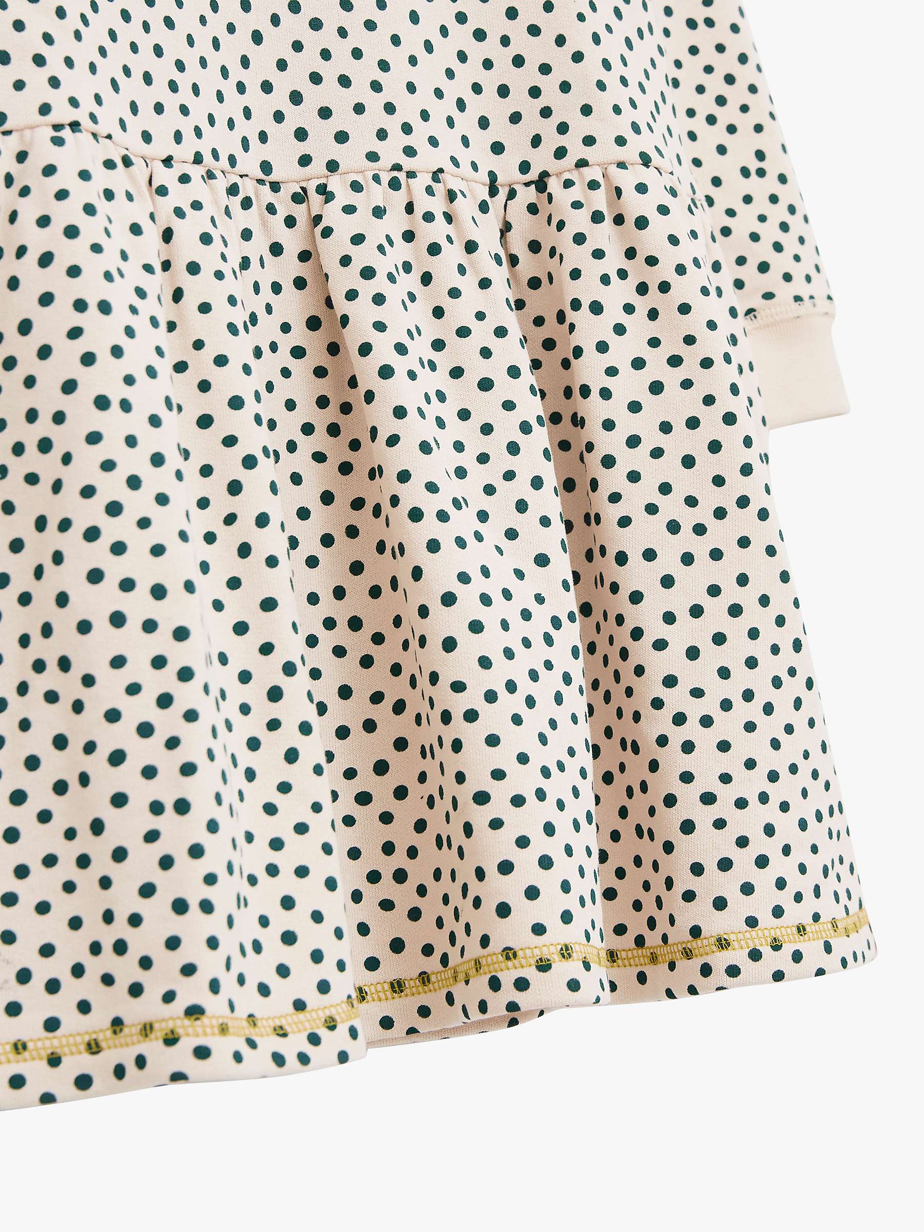 Buy White Stuff Kids' Sally Spot Jersey Sweat Dress, Neutrals Online at johnlewis.com