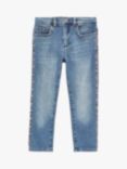 White Stuff Girls' Contrast Stitch Denim Jeans, Blue