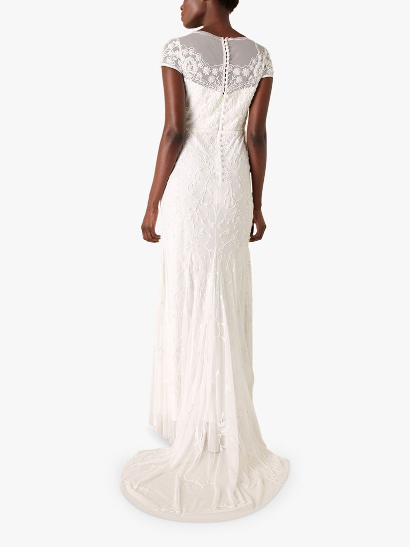 Monsoon Sophie Lace Embellished Bridal Dress Ivory At John Lewis And Partners 2577