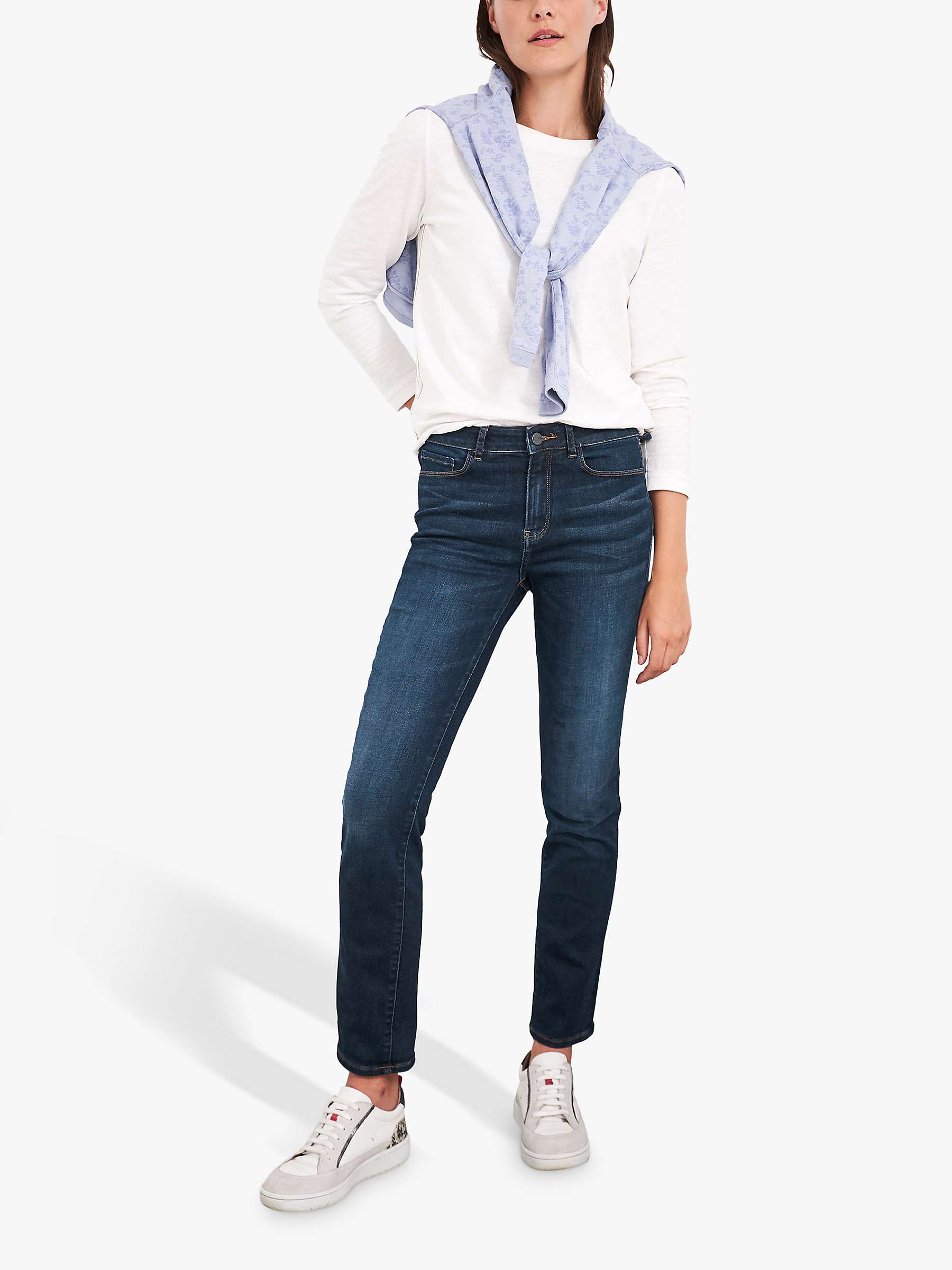 Buy White Stuff Straight Jeans, Mid Denim Online at johnlewis.com
