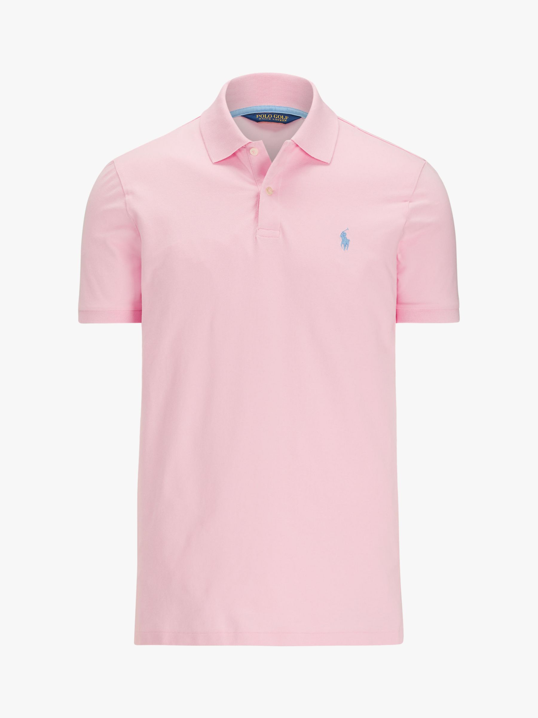 Polo Golf by Ralph Lauren Shirt Sleeve Polo Shirt, Carmel Pink at John ...