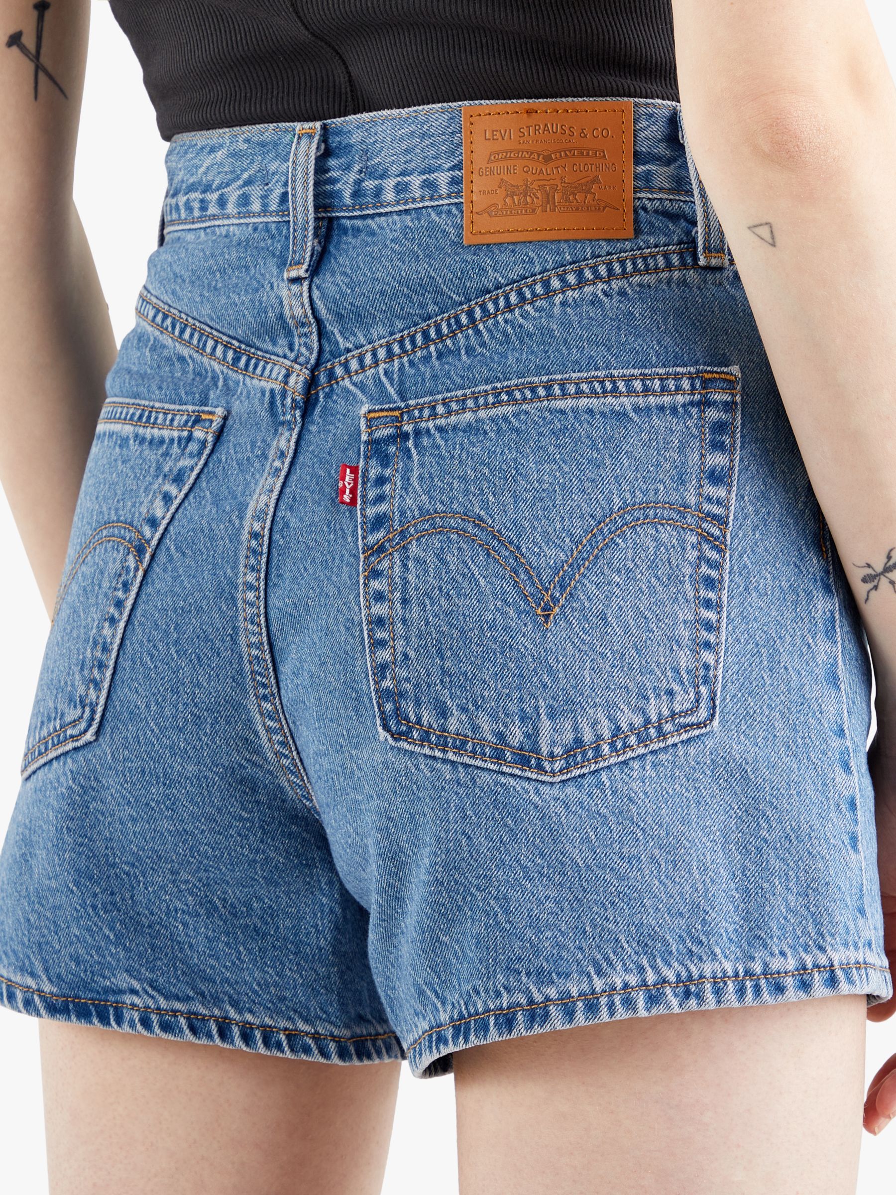 Levis High Rise Loose Denim Shorts Number One At John Lewis And Partners