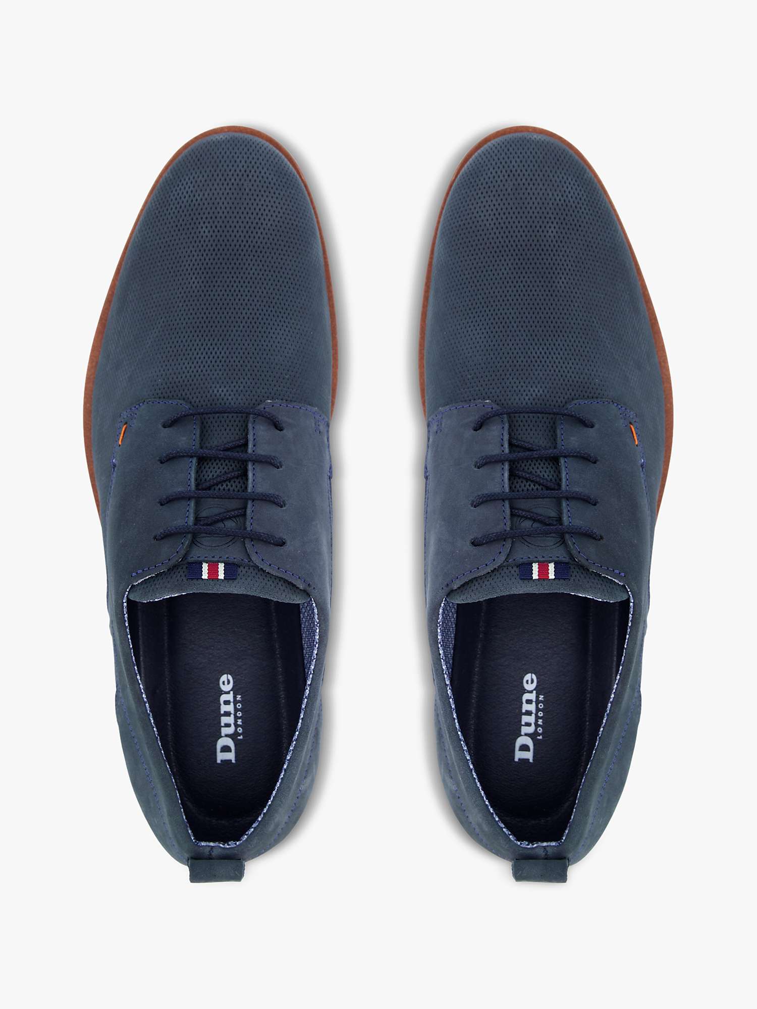 Buy Dune Balad Nubuck Punch Hole Casual Shoes Online at johnlewis.com