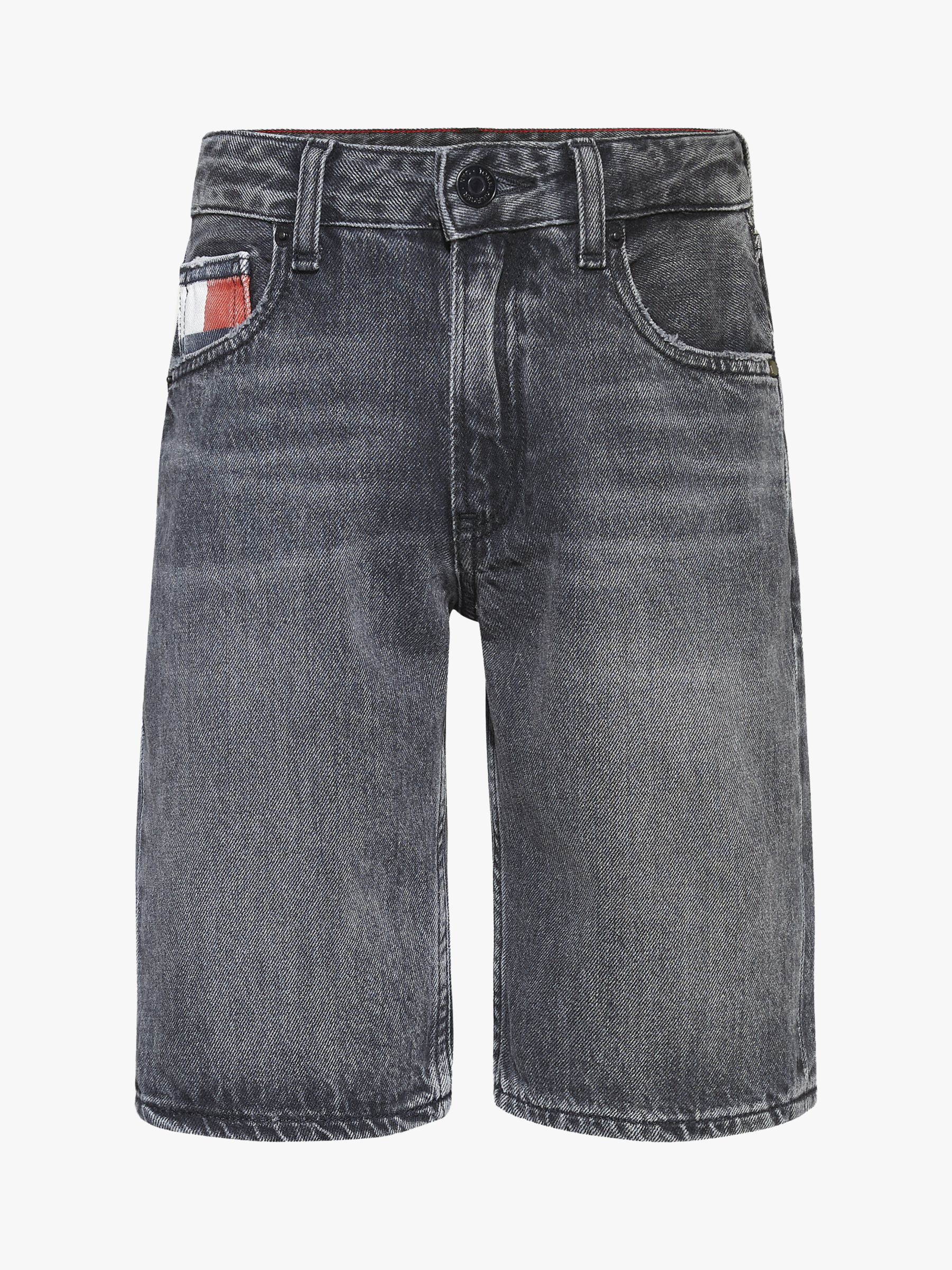 Tommy Hilfiger Boys' Modern Straight Fit Denim Shorts, Grey Wash