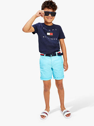 Tommy Hilfiger Kids' Logo Front Short Sleeve T-Shirt