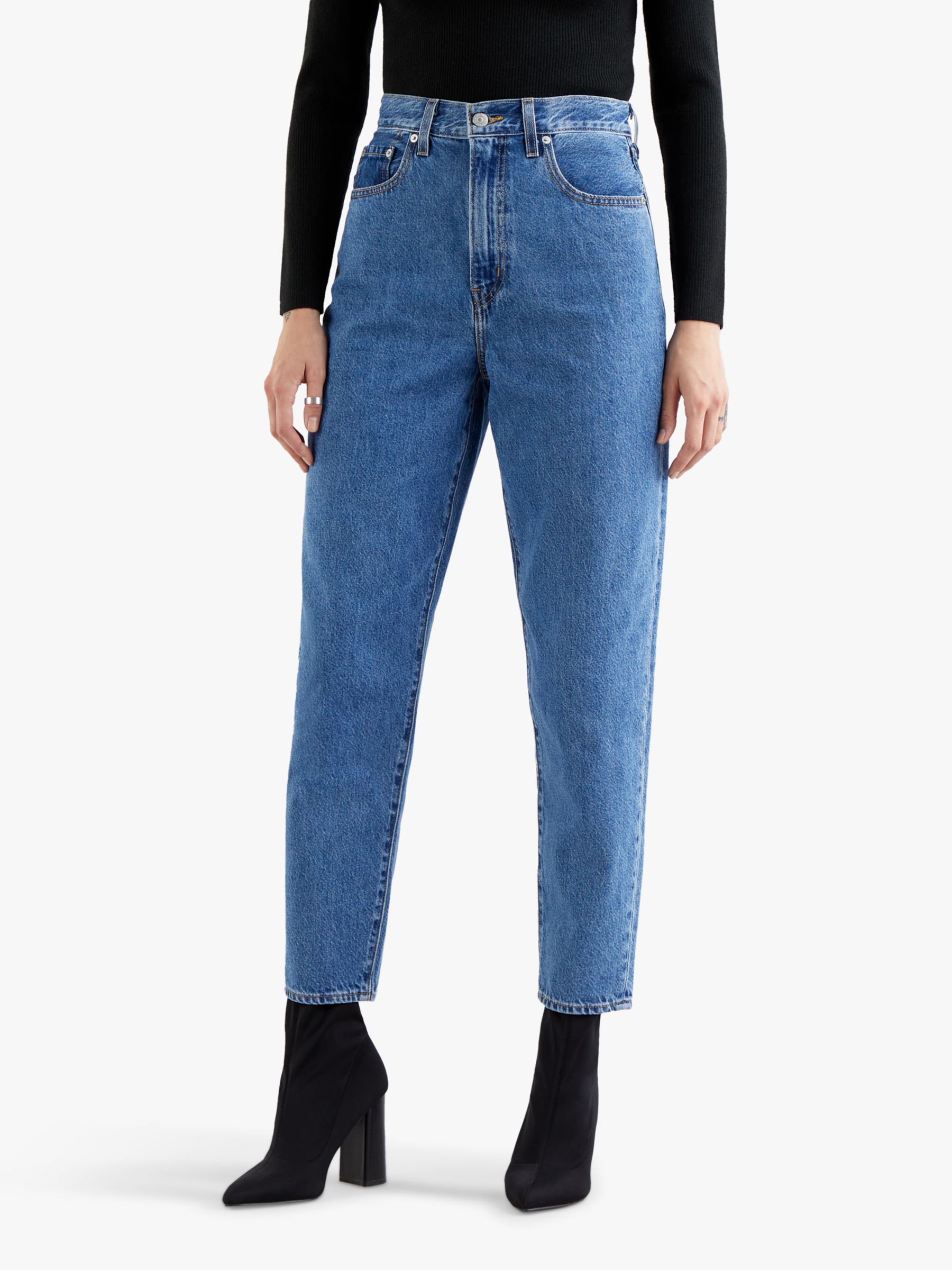 Levi's High Waisted Loose Taper Fit Jeans, Hold My Purse at John Lewis ...