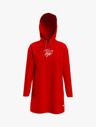 Tommy Hilfiger Hoodie Lounge Dress, Primary Red