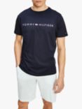 Tommy Hilfiger Organic Cotton Jersey Pyjamas, Desert Sky/Luminous Blue