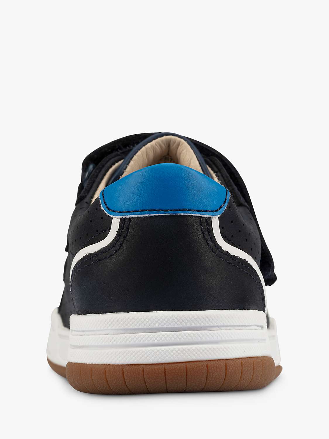 Clarks Kids' Fawn Solo Riptape Trainers, Navy at John Lewis & Partners