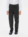 John Lewis & Partners Girls' Adjustable Waist Stain Resistant Button School Trousers