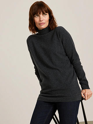 John Lewis Cashmere Relaxed Roll Neck Sweater