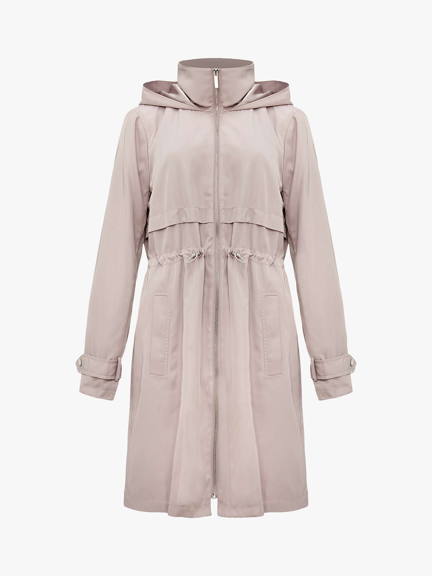 Phase Eight Sindy Soft Parka Coat, Pale Pink at John Lewis & Partners