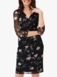 Phase Eight Leigh Sleeved Floral Knee Length Dress, Multi