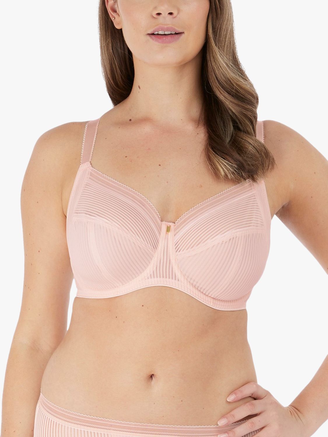 Chantelle Norah Chic Moulded Underwire Bra, Dusky Pink at John Lewis &  Partners