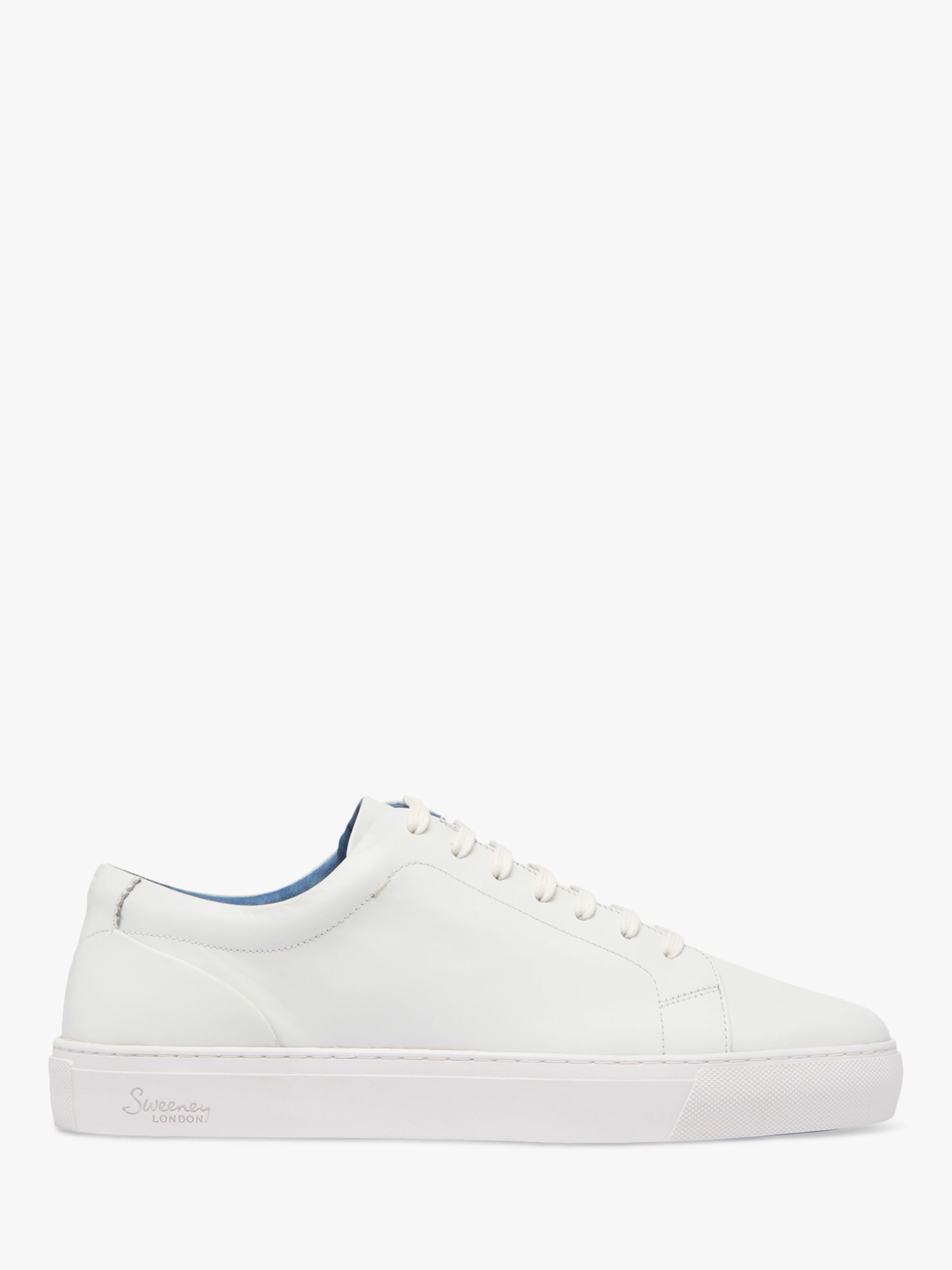 Oliver Sweeney Hayle Leather Trainers, White at John Lewis & Partners