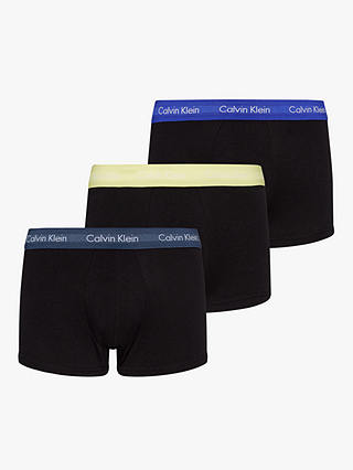 Calvin Klein Contrast Waistband Low Rise Trunks, Pack of 3