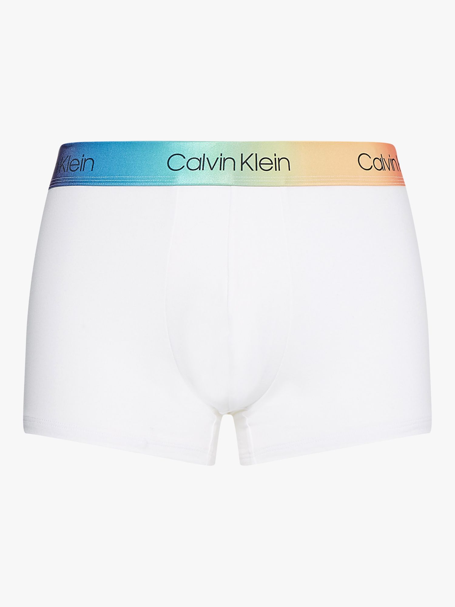 Calvin Klein Pride Edit Trunks, White at John Lewis & Partners