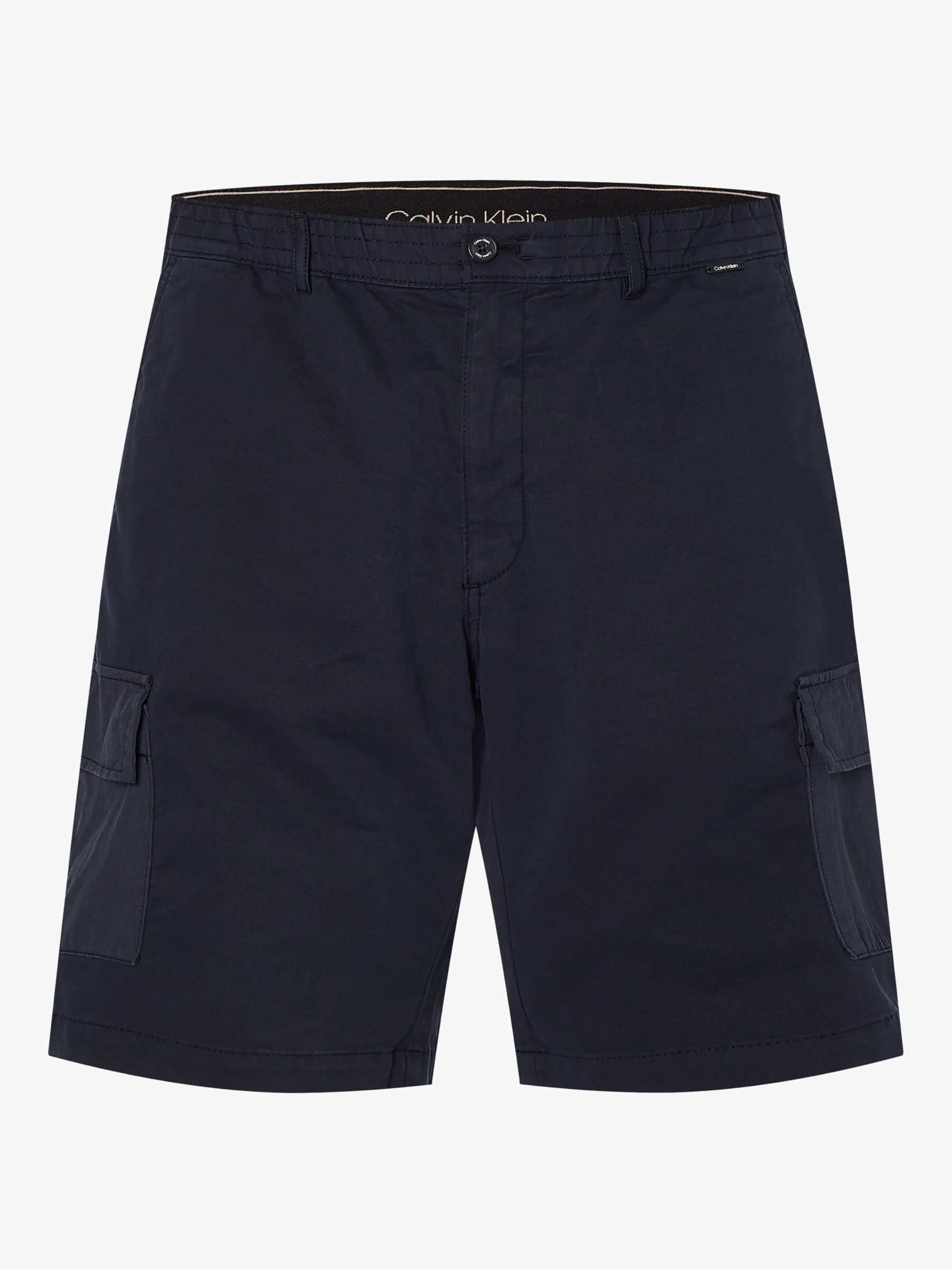 Calvin Klein Garment Dyed Cargo Shorts, Calvin Navy at John Lewis ...