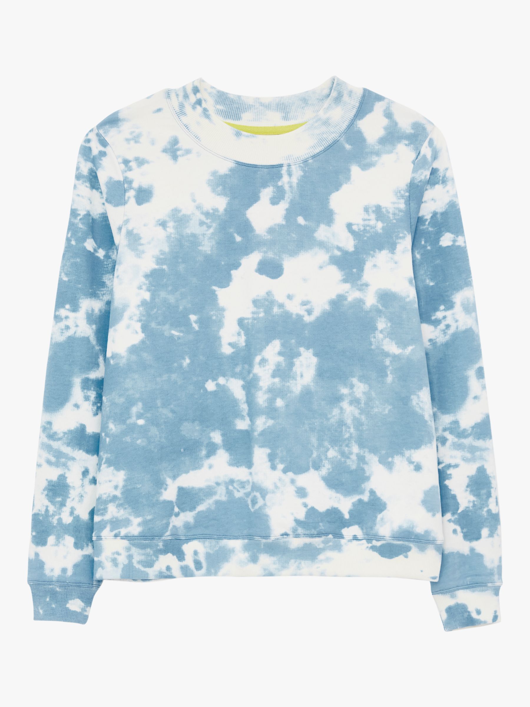 White Stuff Tie Dye Crew Neck Sweatshirt, Blue/Multi at John Lewis ...